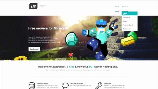 FREE 24/7 MINECRAFT SERVER HOSTING 8GB OF RAM ANTI DDOS смотреть онлайн