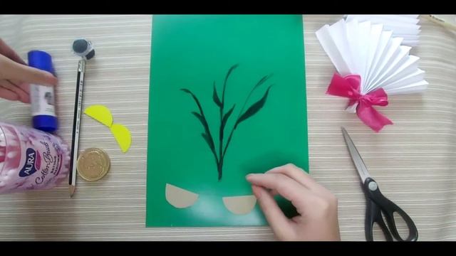 Рукоделие для детей, делаем необычные цветы на картоне смотреть онлайн