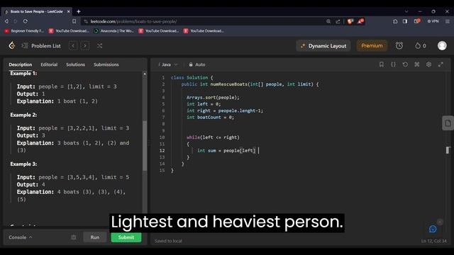 "Two-Pointer Technique: Solving 'Boats to Save People' in Java || LeetCode Walkthrough" смотреть онлайн
