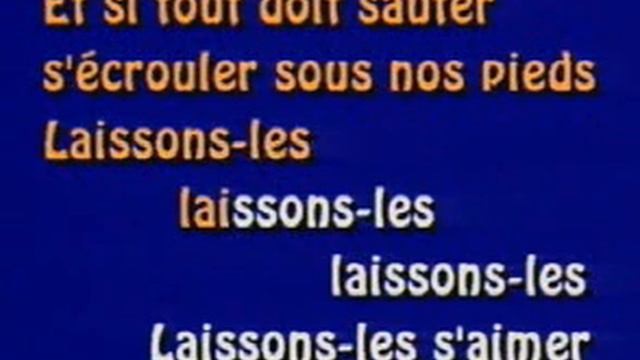 Daniel Lavoie - Ils S'aiment (Karaoké)