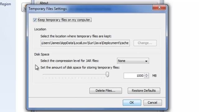 How to clear your Java cache of temporary Internet files смотреть онлайн