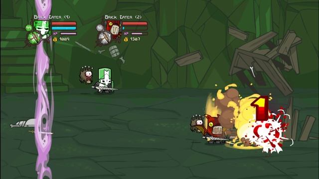 Castle Crashers How to do the Wizard Castle Interior XP glitch смотреть онлайн