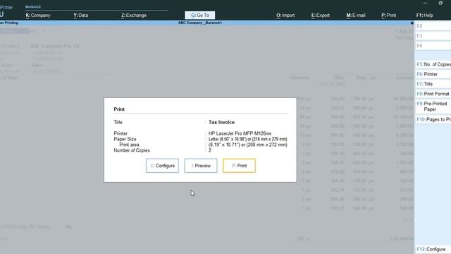 how to print tally invoice in one page in and Tally Prime | invoice print setting in tally prime смотреть онлайн