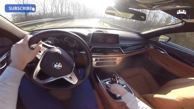 BMW 7 Series 750i TOP SPEED 4.4 V8 BiTurbo 260 Km/h On AUTOBAHN | XDrive & M Sport