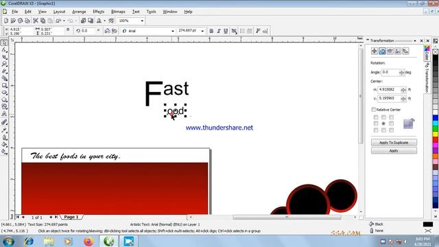 Banner making in CorelDraw X3 смотреть онлайн