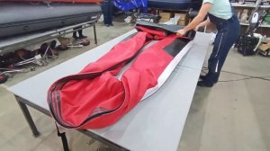 Как компактно сложить лодку ПВХ с дном Airdeck