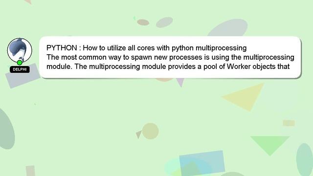 PYTHON : How to utilize all cores with python multiprocessing смотреть онлайн