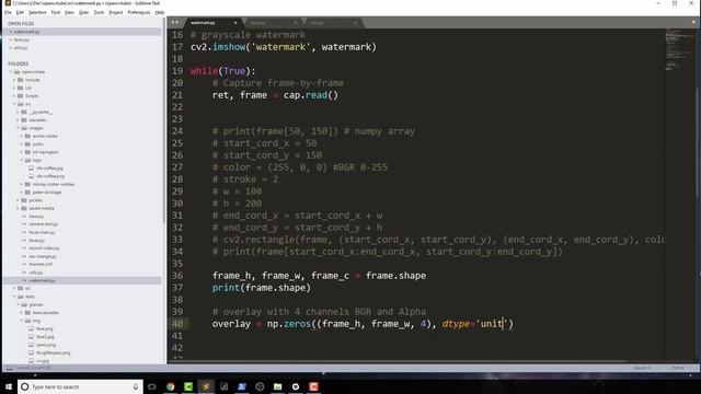 OpenCV PYTHON Tutorial #5 Overlay and Watermark // Learn OpeanCV with Python смотреть онлайн