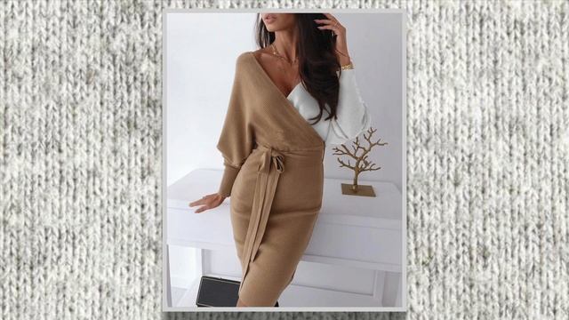 Трикотажные ПЛАТЬЯ Весна Осень❗️Knited Dresses ❤️The Most Fashionable Dresses❗️Vestidos de punto смотреть онлайн