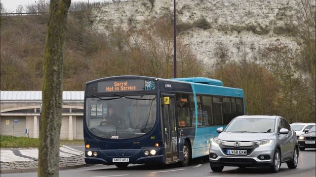 Clatter - Volvo B7RLE D7E - Arriva 3821 GN07AVJ - Engine recording смотреть онлайн