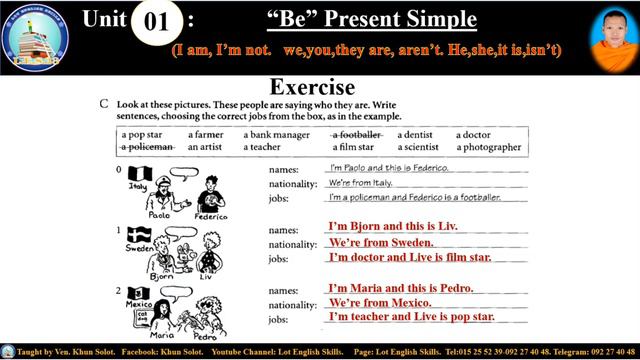 Ep004.Grammar Spectrum01.Unit01 “Be Present Simple” Correcting Exercise C-D). смотреть онлайн
