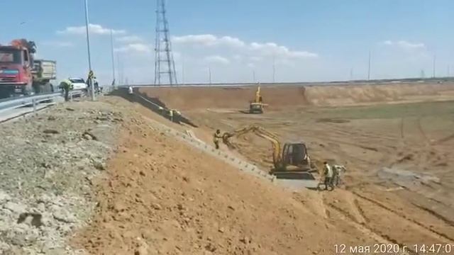 Участок 1, тр косшы основной ход левая полоса устройство водосбросных лотков смотреть онлайн