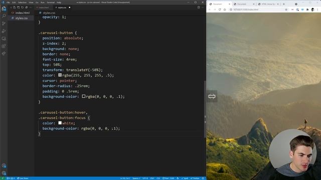 How To Create An Animated Image Carousel With CSS/JavaScript смотреть онлайн