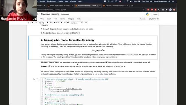 Psi4Education: Machine Learning in Computational Chemistry смотреть онлайн