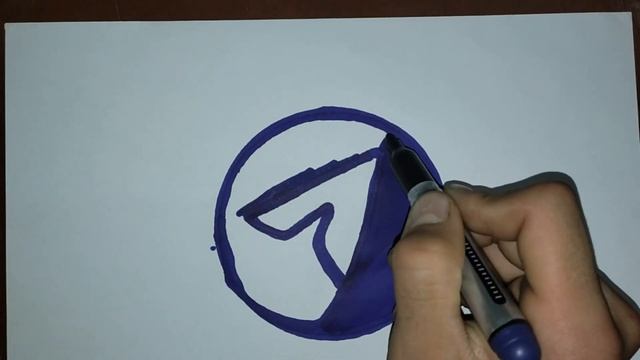 Drawing an emblem of telegram смотреть онлайн