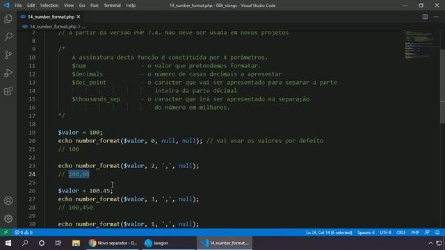 PHP 8 PARTE 2 #020 NUMBER FORMAT смотреть онлайн