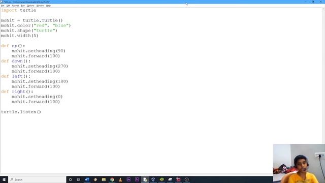 Python With Saithan - 17 (Key presses and events Turtle module) смотреть онлайн
