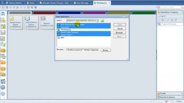 Workspace on Lotus Notes
