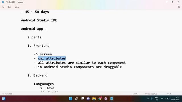 ANDROID with KOTLIN tutorials || Demo - 1 || by Mr. Chary On 12-09-2022 @9PM IST смотреть онлайн