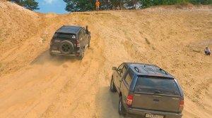 Поспорили внедорожники Toyota Prado против Уаз с АКПП Кто царь горы?