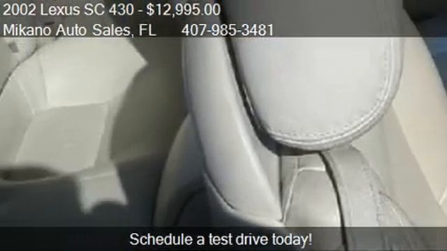 2002 Lexus SC 430 Convertible for sale in Orlando, FL 32808 смотреть онлайн