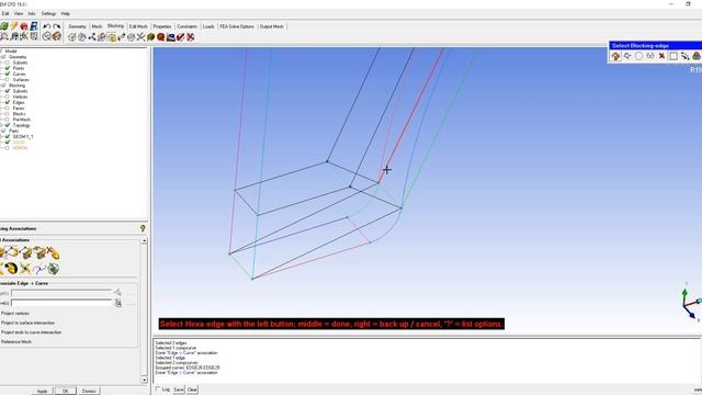 Построение блочной сетки для арки в ICEM CFD смотреть онлайн