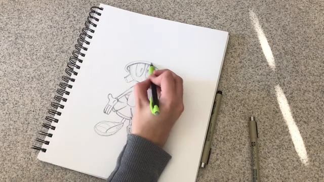 Marvin the Martian Drawing Time Lapse смотреть онлайн