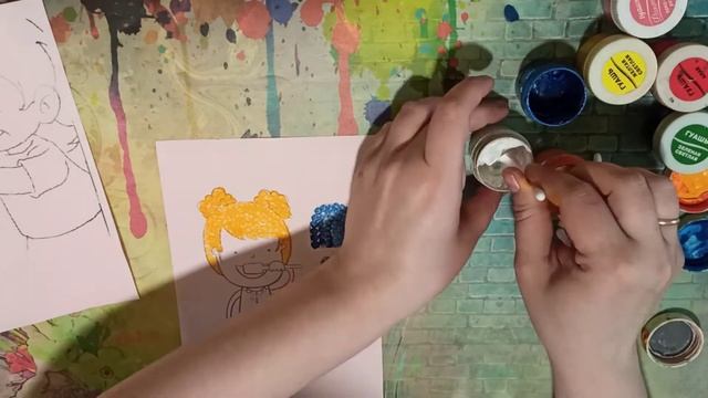 Рисуем ватными палочками "Чистим зубки". смотреть онлайн