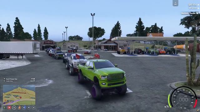 OFF ROAD TRUCK MEET AND CRUISE GTA 5 NRP LIVE