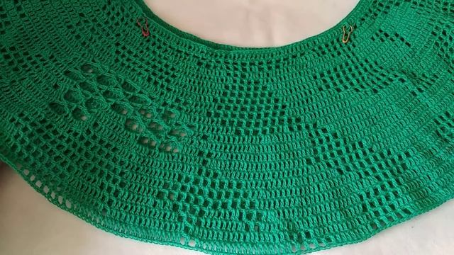 Туника крючком нерегулярным вязанием из бобинной пряжи с крапивой #ЛюдмилаТен