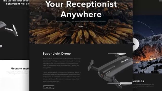 SuperDrone Website Template Photoshop CS6 Free Download смотреть онлайн