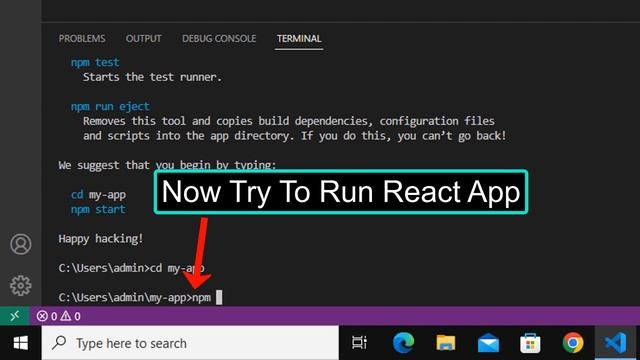 How to Fix npx Create-react-app Not Working in Visual Studio Code - Create React App Error VSCode смотреть онлайн