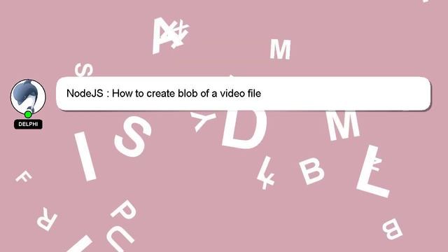 NodeJS : How to create blob of a video file смотреть онлайн