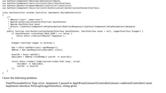 Symfony 4 kernel controller event listener - implement interface смотреть онлайн