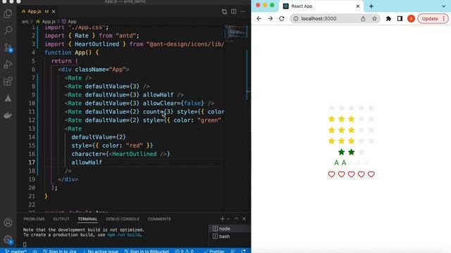 How to Use Ant Design Star Rating Component in React JS | Antd React Custom Star Rating Tutorial смотреть онлайн
