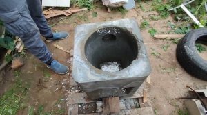 Печь для казана из бетона, своими руками! DIY