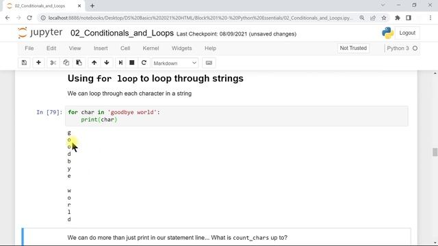 Conditionals and Loops in Python смотреть онлайн
