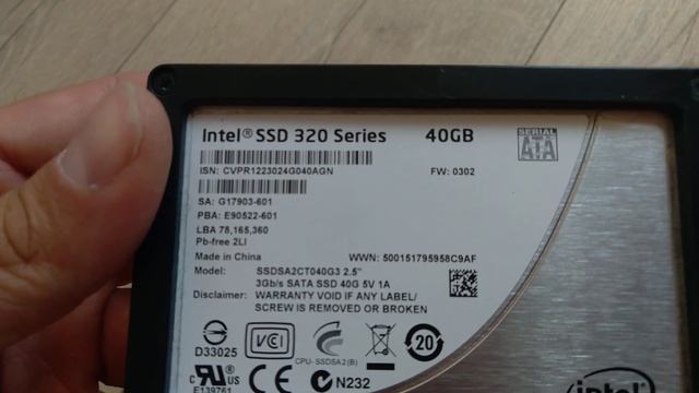 Купил Intel SSD 320 Series