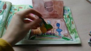 Домики Лунтика и его друзей в альбоме. Бумажные куклы для дочки.