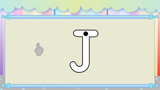 How to Write the Uppercase Letter J - Uppercase Alphabet for Kids смотреть онлайн
