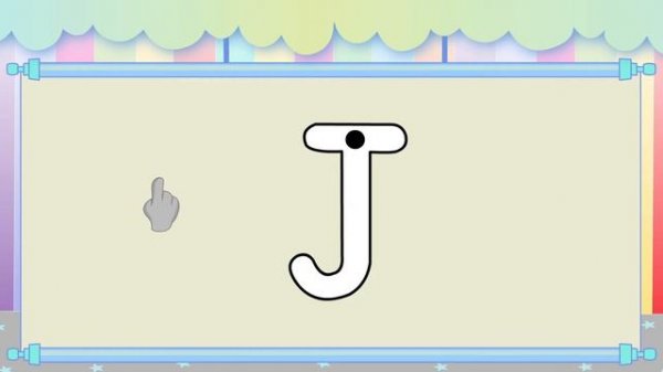 How to Write the Uppercase Letter J - Uppercase Alphabet for Kids