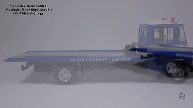 Mercedes Benz L608 D Mercedes Benz Service 1980 (IXO Models) 1\43