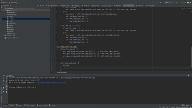 Pygame RPG Tutorial part 5 | Python 2022 | Creating enemies and animations смотреть онлайн
