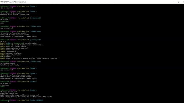 GIT 5 SECTION 6 : Résolution des conflits смотреть онлайн