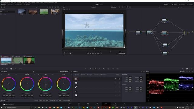 DaVinci Resolve 16 - Dodge And Burn using Parallel Nodes смотреть онлайн