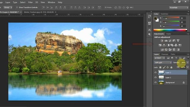 How to make water reflection in photoshop смотреть онлайн