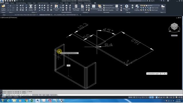 ADVANCE STEEL 2020/15/HOW TO ADD A NEW U CHANEL SECTION TO EXISTING TABLE смотреть онлайн