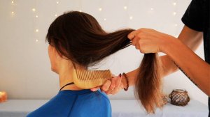 Расслабляющий сеанс расчесывания с Элисабет