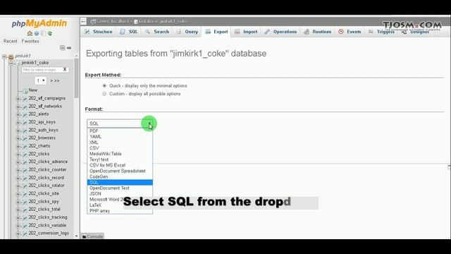 How to Backup MySQL database with cPanel/phpMyAdmin смотреть онлайн