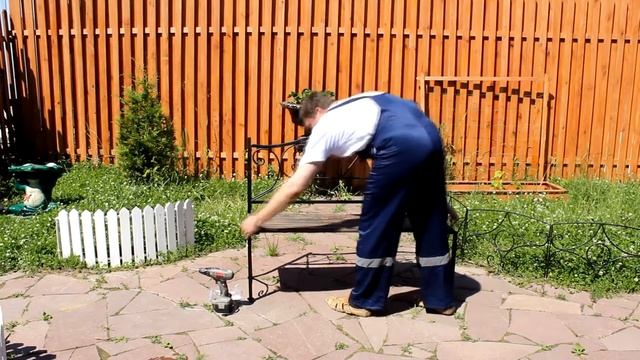Как собрать садовую скамейку? Видеоинструкция смотреть онлайн